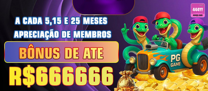 444yy — tela principal em destaque, com composição limpa, pensado para aproximar o jogador de campanhas especiais.